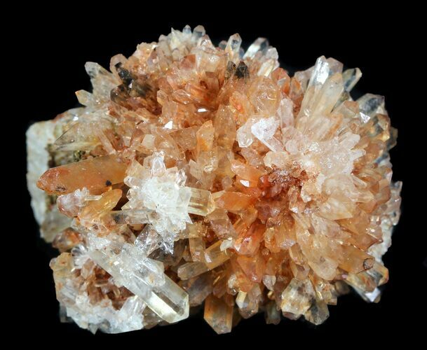 Orange Creedite Crystal Cluster - Durango, Mexico #51642